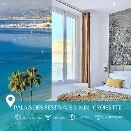 Luxurious Apt - Beach - Palais Des Festivals 2 Min Appartement Cannes